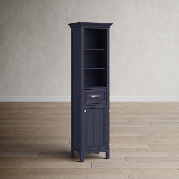 Blue linen deals cabinet